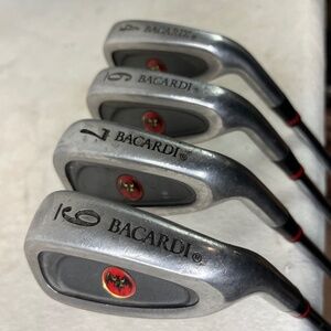 Bacardi Rum  Golf Irons lot / 4, 6, 7, 9,  Regular Flex Steel, RH Decor